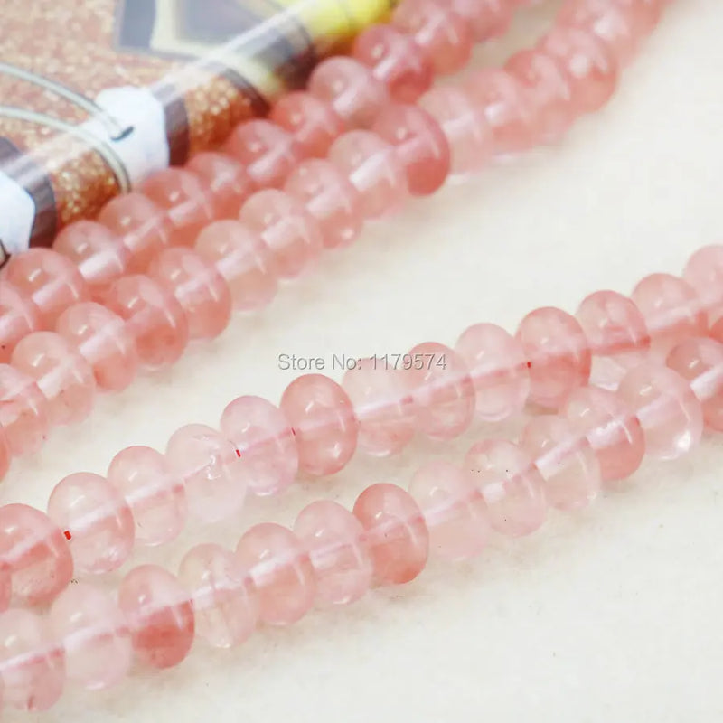 Watermelon Tourmaline Abacus Beads 4X6mm 5X8mm