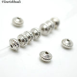 Silver Metal Rondelle Spacer Loose Beads 200pc/lot