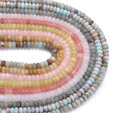 4X8MM Natural Oval Abacus Stone Beads Quartz Agates Lapis Lazuli Jaspers Spacer
