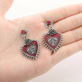 Gothic Halloween Eye Heart Pendant Jewelry