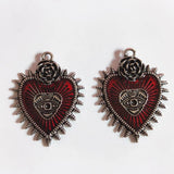 Gothic Halloween Eye Heart Pendant Jewelry