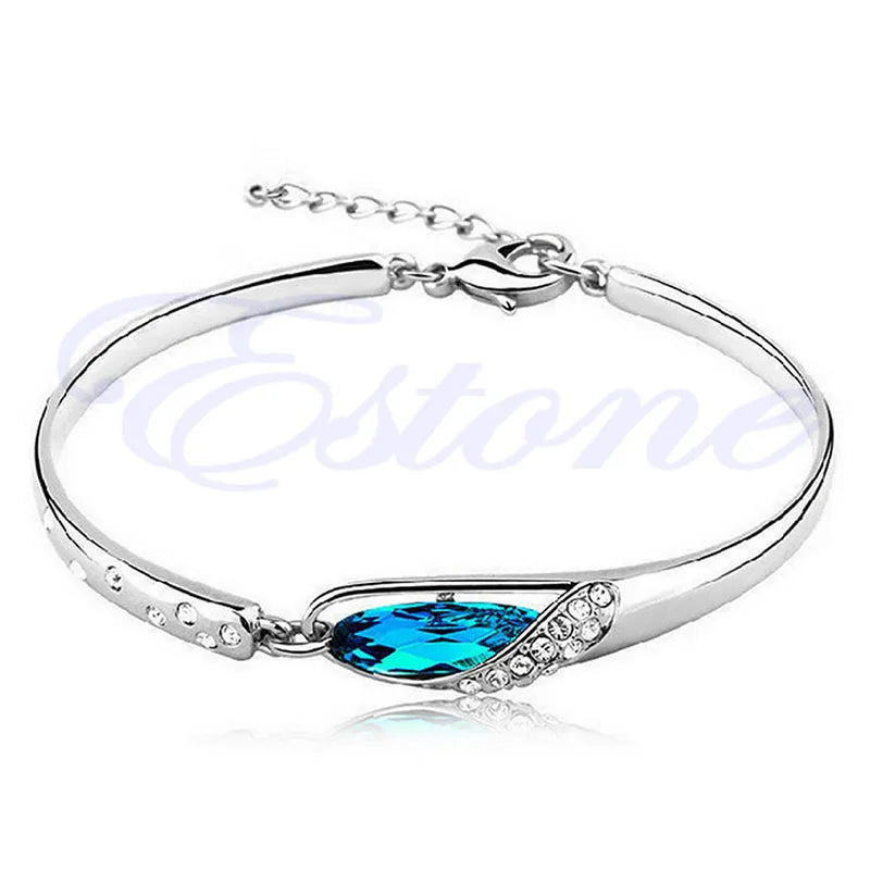 Clear Crystal Bracelets for Women Dainty Jewelry