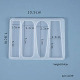 4XBE Crystal Epoxy Resin Mold Hair Pin Casting Silicone Mould