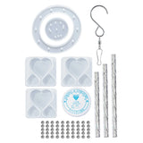 Heart Star Molds Wind Chime Epoxy Casting Silicone Mold DIY