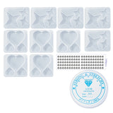Heart Star Molds Wind Chime Epoxy Casting Silicone Mold DIY