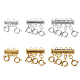 4XBE Strand Clasps Lobster Clasp Layered Necklace Magnetic Tube Lock