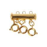 4XBE Strand Clasps Lobster Clasp Layered Necklace Magnetic Tube Lock