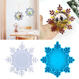 Snowflake Pendant Resin Casting Mold for Photo Frame Decoration