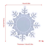 Snowflake Pendant Resin Casting Mold for Photo Frame Decoration