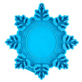 Snowflake Pendant Resin Casting Mold for Photo Frame Decoration
