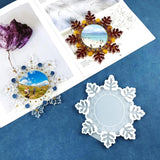 Snowflake Pendant Resin Casting Mold for Photo Frame Decoration