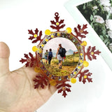 Snowflake Pendant Resin Casting Mold for Photo Frame Decoration