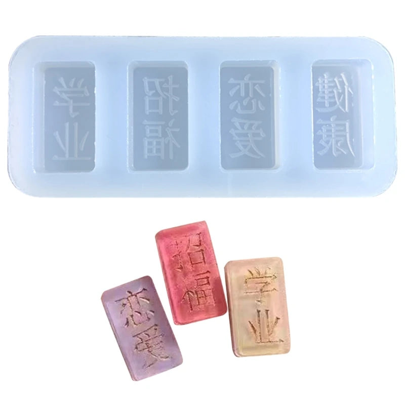 Silicone Quicksand Keychain Mold for DIY Pendant