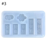 Silicone Quicksand Keychain Mold for DIY Pendant
