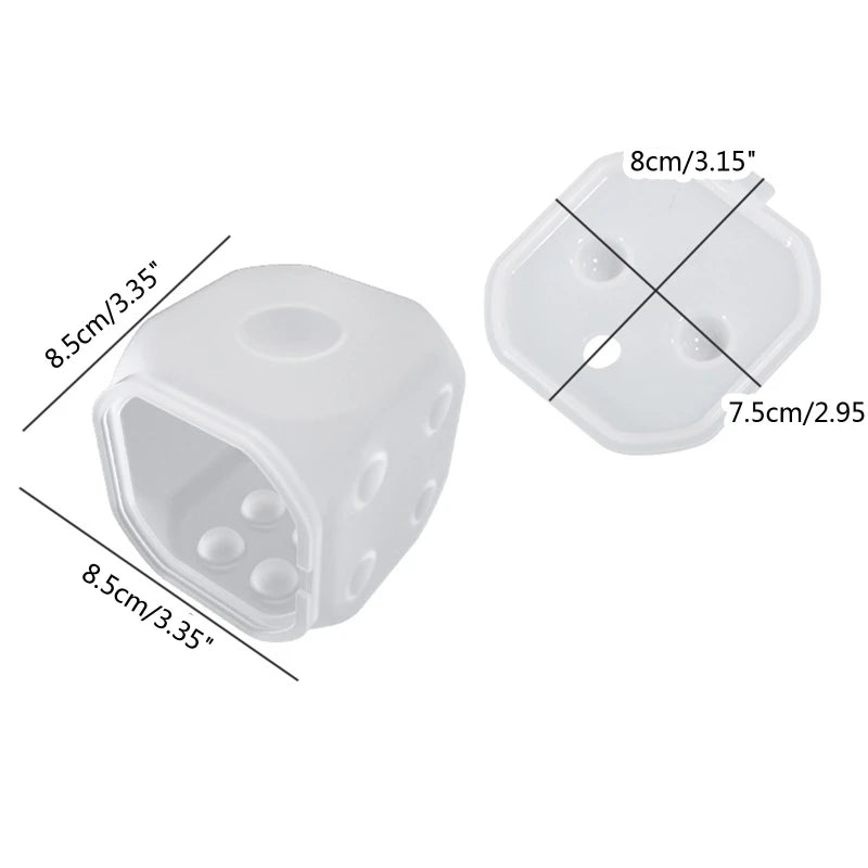 Silicone Dice Candle Making Mold DIY Craft Mould