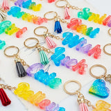 Alphabet Silicone Resin Mold DIY Keychain Making Kit