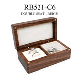 Wood Ring Box Interior Holder Jewelry Chest Organizer