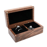 Wood Ring Box Interior Holder Jewelry Chest Organizer