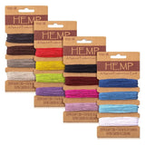4XBF 1mm 16 Colors Waxed Hemp Cord - Jewelry Making Twine