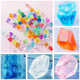 4XBF 3D Gems Fondant Molds Keychain Pendants Resin Molds Silicone Jewelry