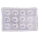 4XBF 3D Gems Fondant Molds Keychain Pendants Resin Molds Silicone Jewelry