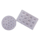 4XBF 3D Gems Fondant Molds Keychain Pendants Resin Molds Silicone Jewelry