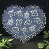 3D Rose Heart Fish Shaped Mold Nail Art Silicone Decorative Mould