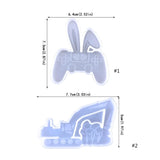 Silicone Epoxy Mold for DIY Rabbit Earrings & Keychain Pendant Crafting