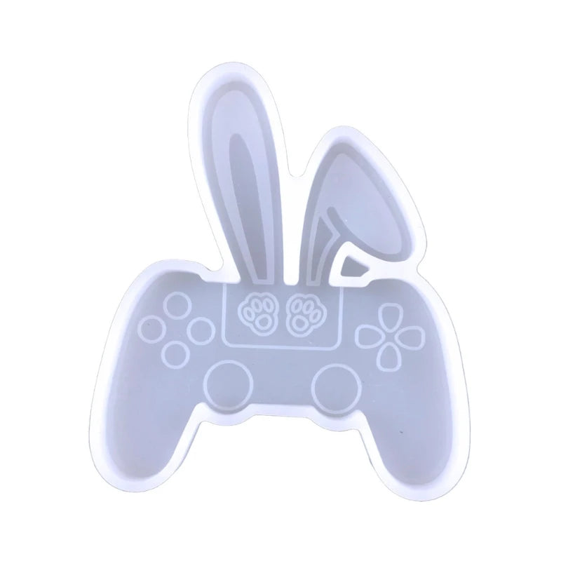 Silicone Epoxy Mold for DIY Rabbit Earrings & Keychain Pendant Crafting