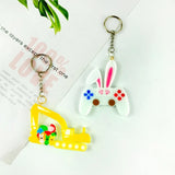 Silicone Epoxy Mold for DIY Rabbit Earrings & Keychain Pendant Crafting