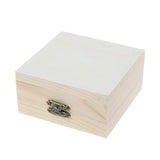 4XBF Unpainted Wooden Jewellery Box with Hinged Lid