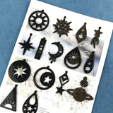 Diy Moon Star Earrings Mold for Jewelry Making