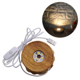 Wood LED Light Display Base for Resin Art