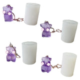 4XBF Resin Mold DIY Crafts Pendant Silicone Mould Glossy Body Mold