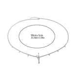 4XBF Rhinestone Dangle Belly Chain Navel Piercing Rings Body Jewelry