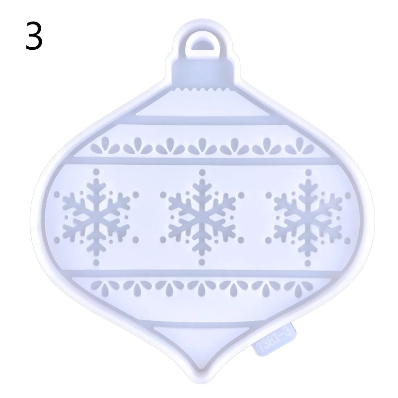 Christmas Tree Keychain Silicone Mold DIY Jewelry Resin Crafting Molds