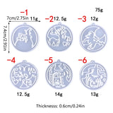 Christmas Tree Keychain Silicone Mold DIY Jewelry Resin Crafting Molds