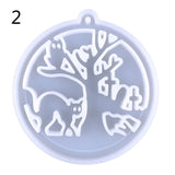 Christmas Tree Keychain Silicone Mold DIY Jewelry Resin Crafting Molds