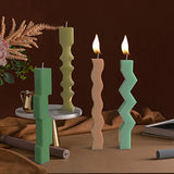 4XBF Strip Candle Silicone Mold Epoxy Resin DIY Jewelry Making Tools