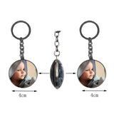 Custom Photo Pendant Baby Keychain - Double-sided Personalized Gift