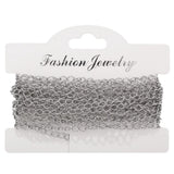 4m Stainless Steel Chain Extender 3.6mm Width Soldered Extension Tail Chain