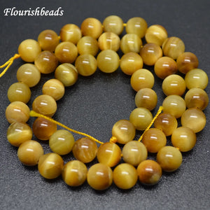 4mm~12mm Tiger Eye Stone Round Loose Beads DIY Jewelry Necklace Making