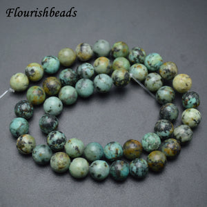 4-12mm Natural African Turquoise Stone Round Loose Beads