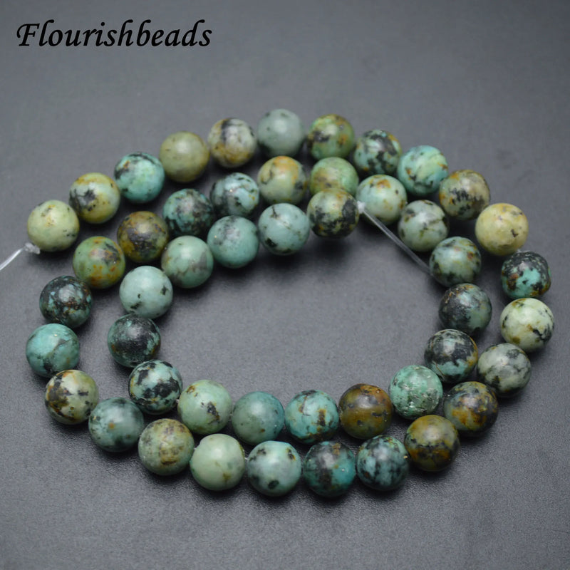4-12mm Natural African Turquoise Stone Round Loose Beads