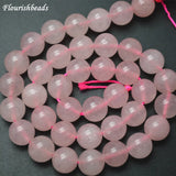 High Rose Quartz Round Loose Beads DIY Necklace Making