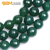4mm-16mm Green Agates Beads Natural Stone Loose Bead 15 inches