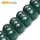 4mm-16mm Green Agates Beads Natural Stone Loose Bead 15 inches