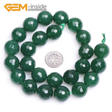 4mm-16mm Green Agates Beads Natural Stone Loose Bead 15 inches