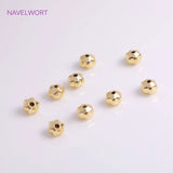 4mm 18K Brass Spacer Beads High Small Star Loose Beads