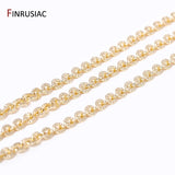 14K Gold Plated Textured Chains for Necklace Making DIY Jewelry Crafts